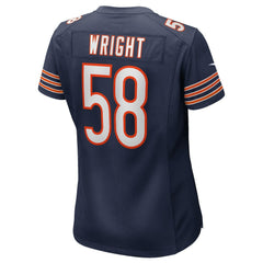 Darnell Wright Chicago Bears Women's Game Jersey - Navy