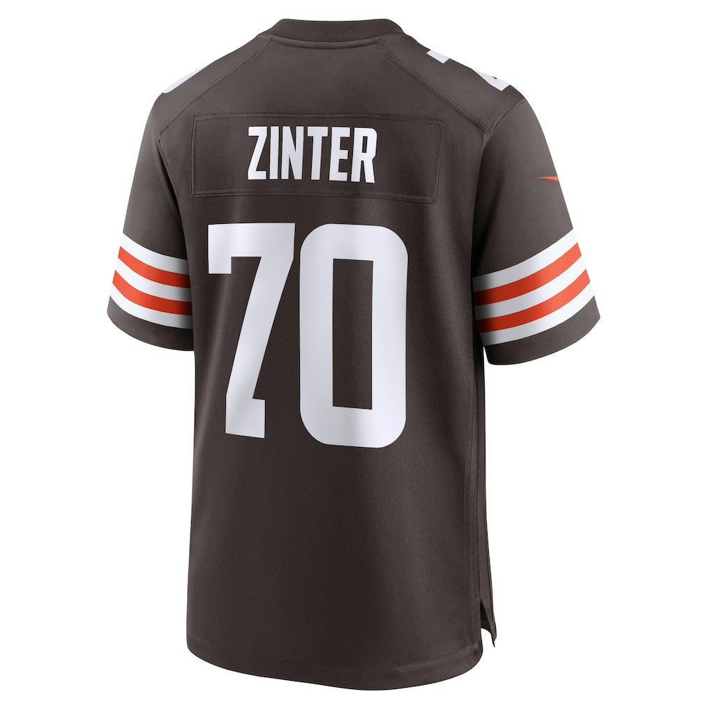 Zak Zinter Cleveland Browns Team Game Jersey - Brown