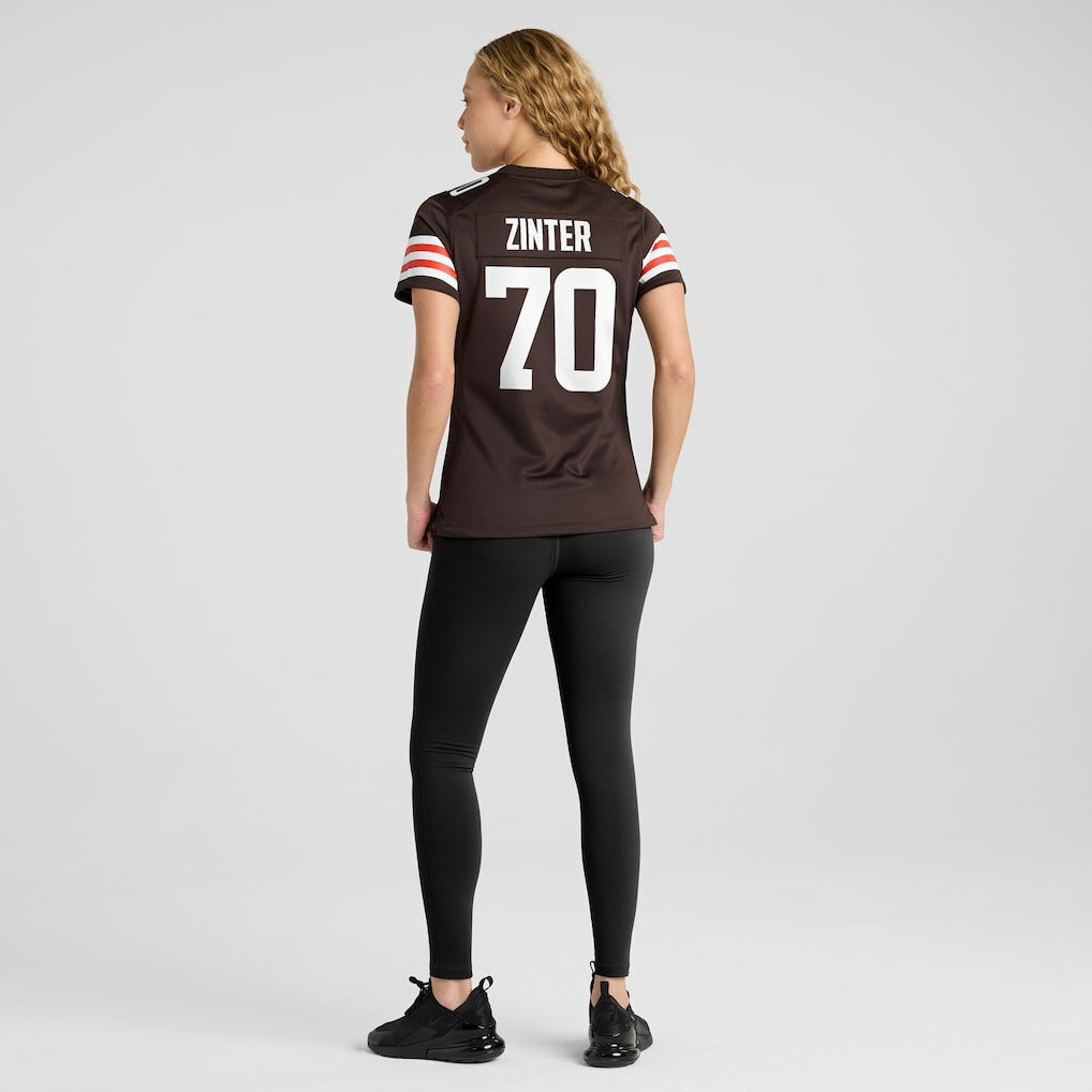 Zak Zinter Cleveland Browns Women's Game Jersey - Brown
