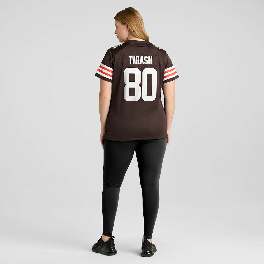 Jamari Thrash Cleveland Browns Women's Game Jersey - Brown