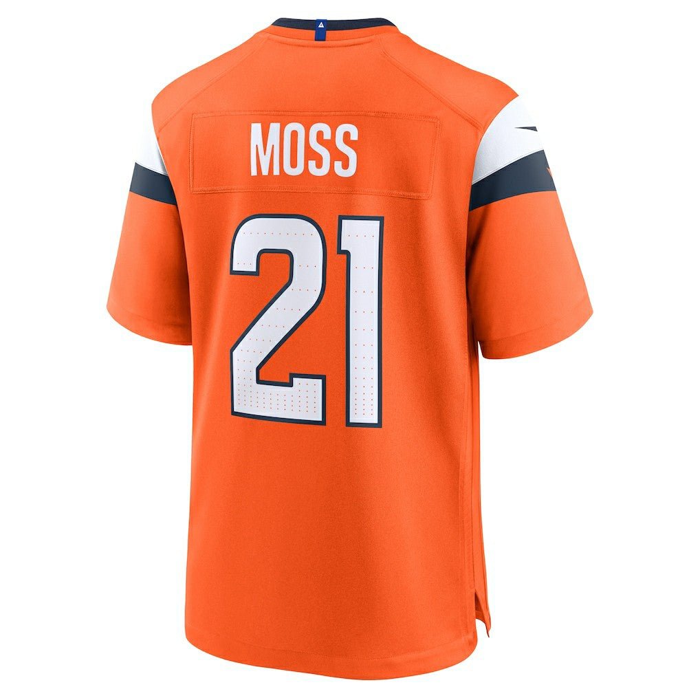 Riley Moss Denver Broncos Team Game Jersey - Orange
