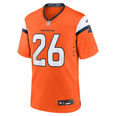 Devon Key Denver Broncos Team Game Jersey - Orange