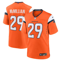 Ja'Quan McMillian Denver Broncos Team Game Jersey - Orange