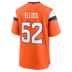 Jonah Elliss Denver Broncos Team Game Jersey - Orange