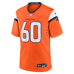 Luke Wattenberg Denver Broncos Team Game Jersey - Orange