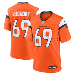 Mike McGlinchey Denver Broncos Team Game Jersey - Orange