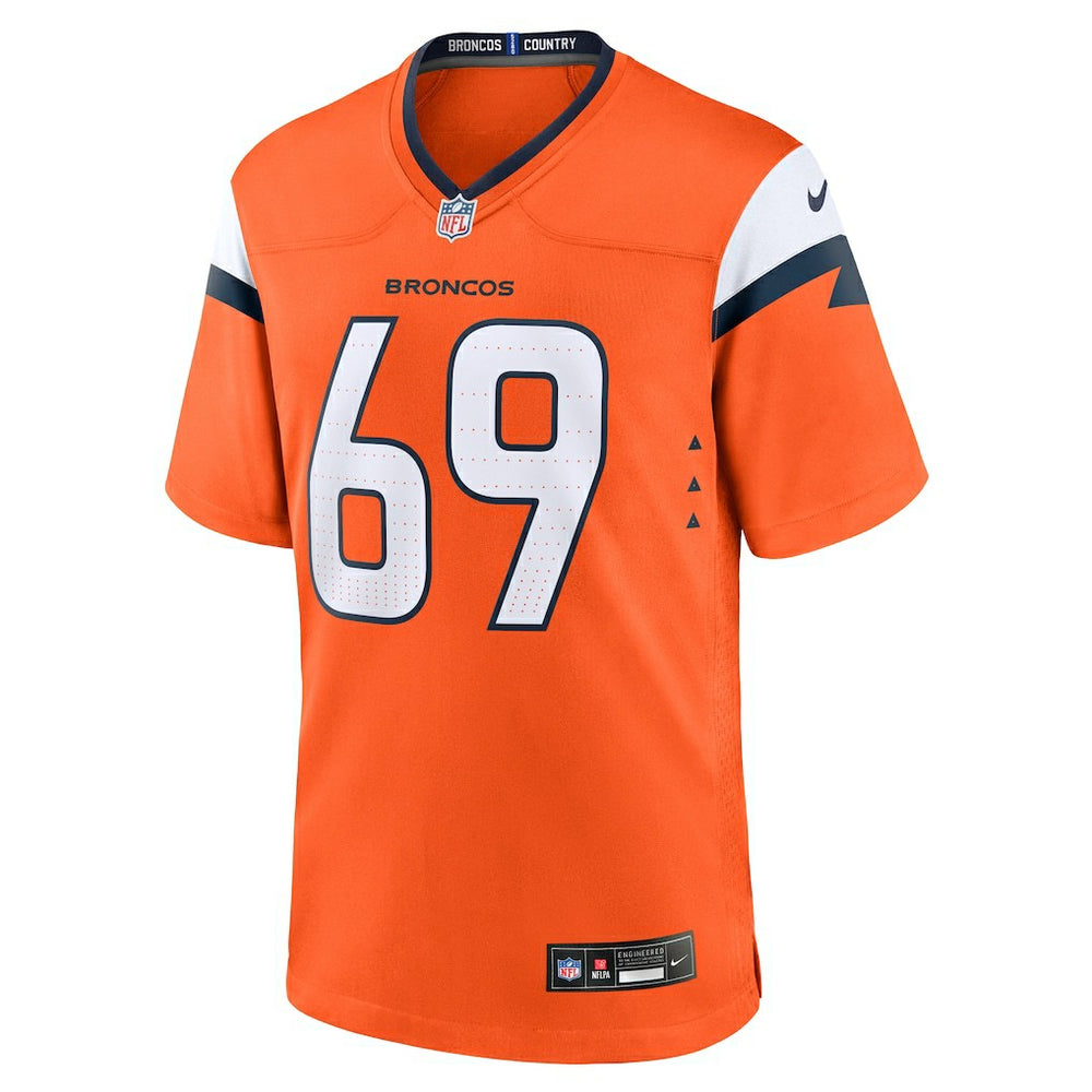 Mike McGlinchey Denver Broncos Team Game Jersey - Orange