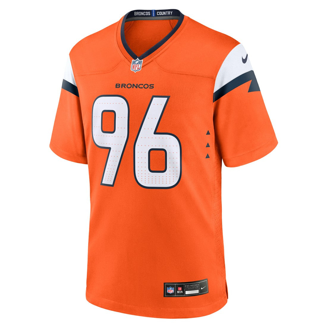 Eyioma Uwazurike Denver Broncos Team Game Jersey - Orange