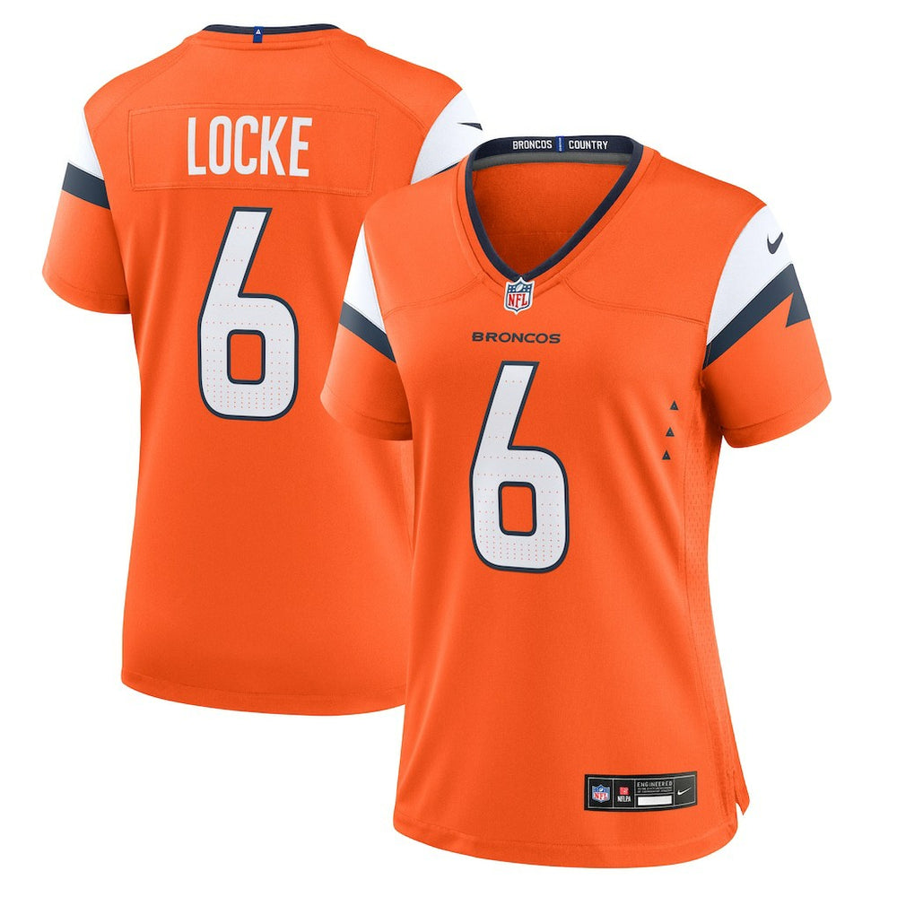 P.J. Locke Denver Broncos Women's Team Game Jersey - Orange