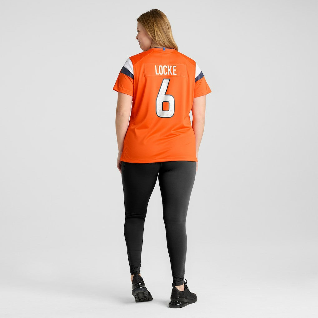 P.J. Locke Denver Broncos Women's Team Game Jersey - Orange