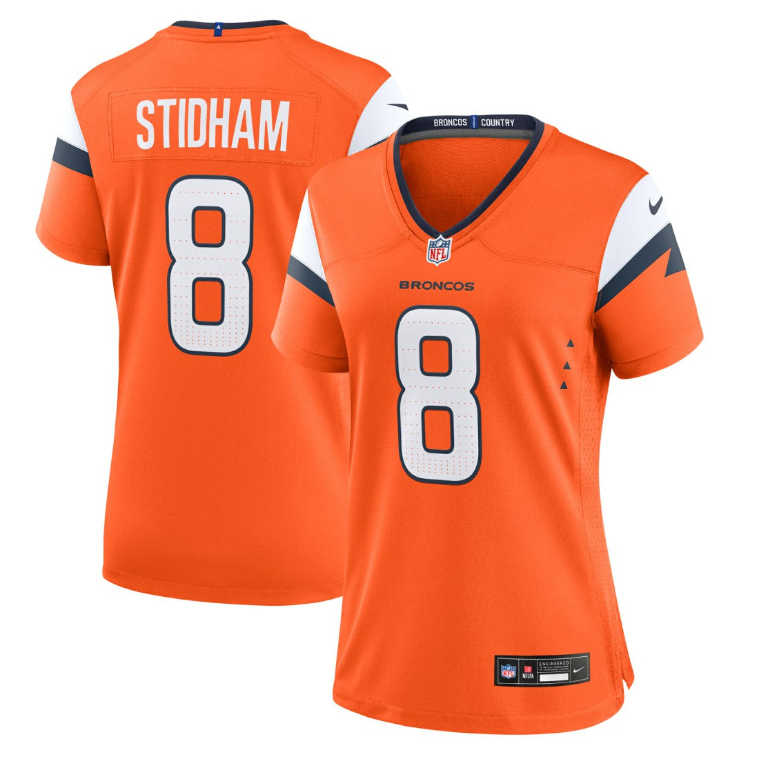 Jarrett Stidham Denver Broncos Women's Team Game Jersey - Orange