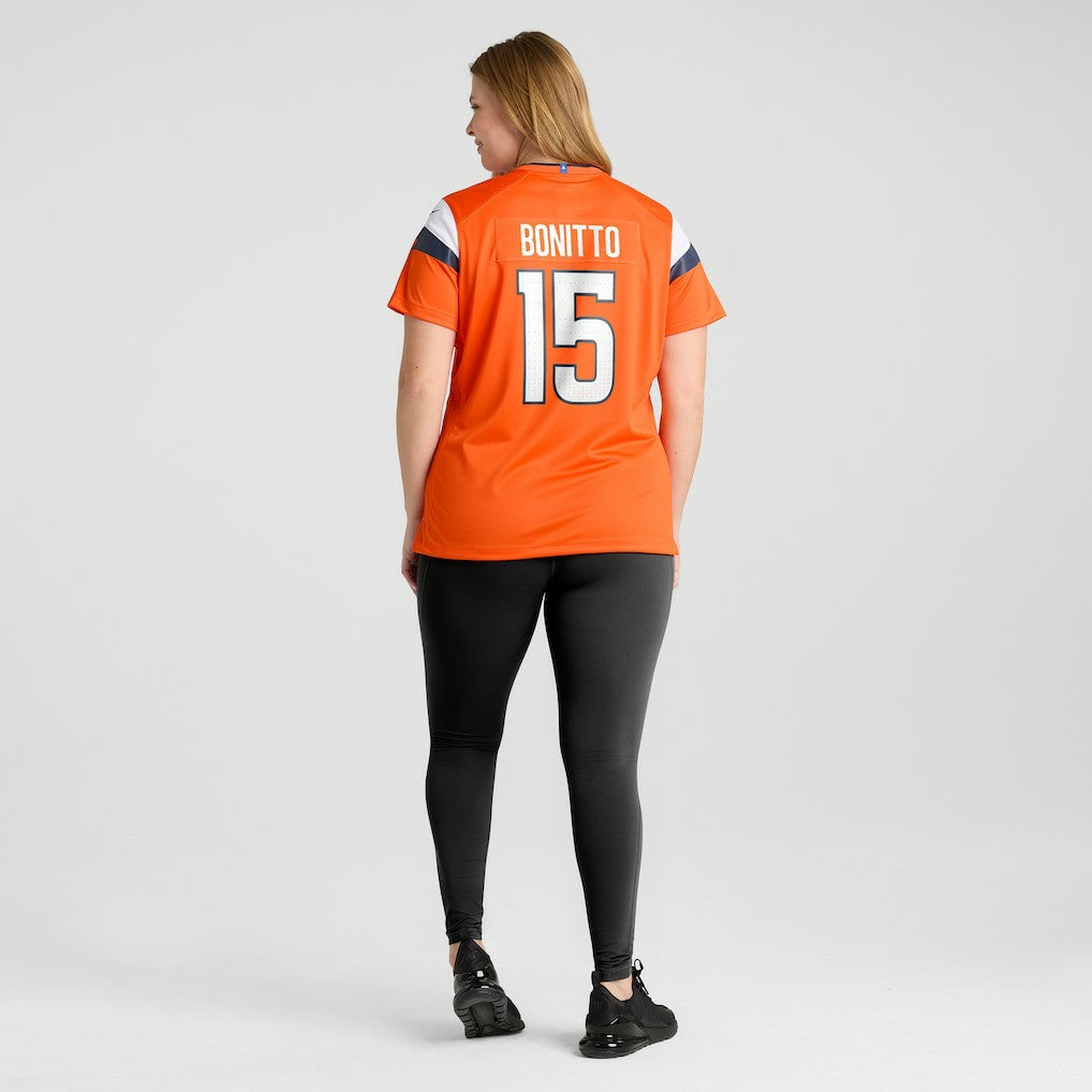Nik Bonitto Denver Broncos Women's Team Game Jersey - Orange