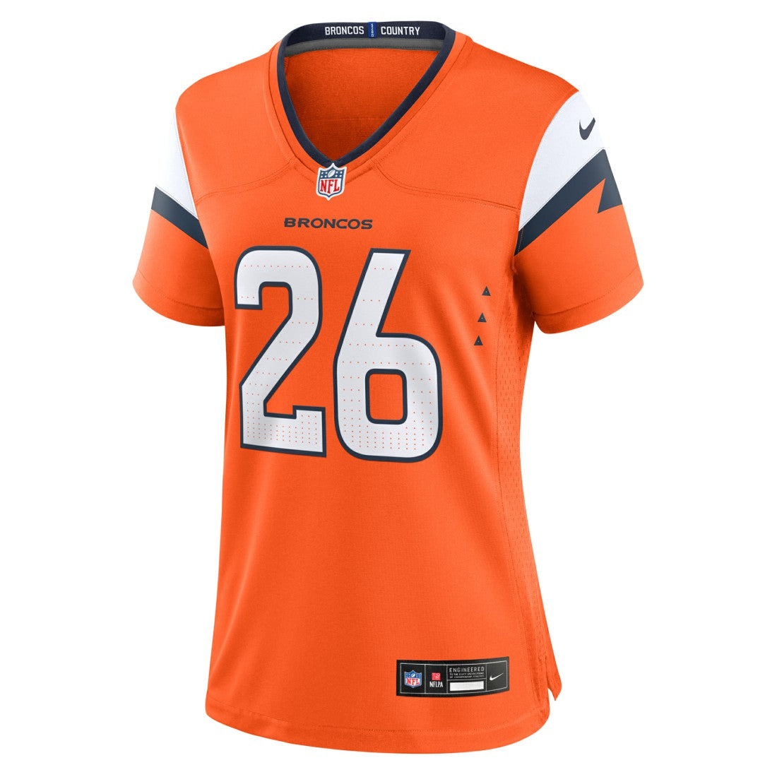 Devon Key Denver Broncos Women's Team Game Jersey - Orange
