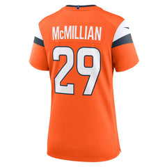 Ja'Quan McMillian Denver Broncos Women's Team Game Jersey - Orange