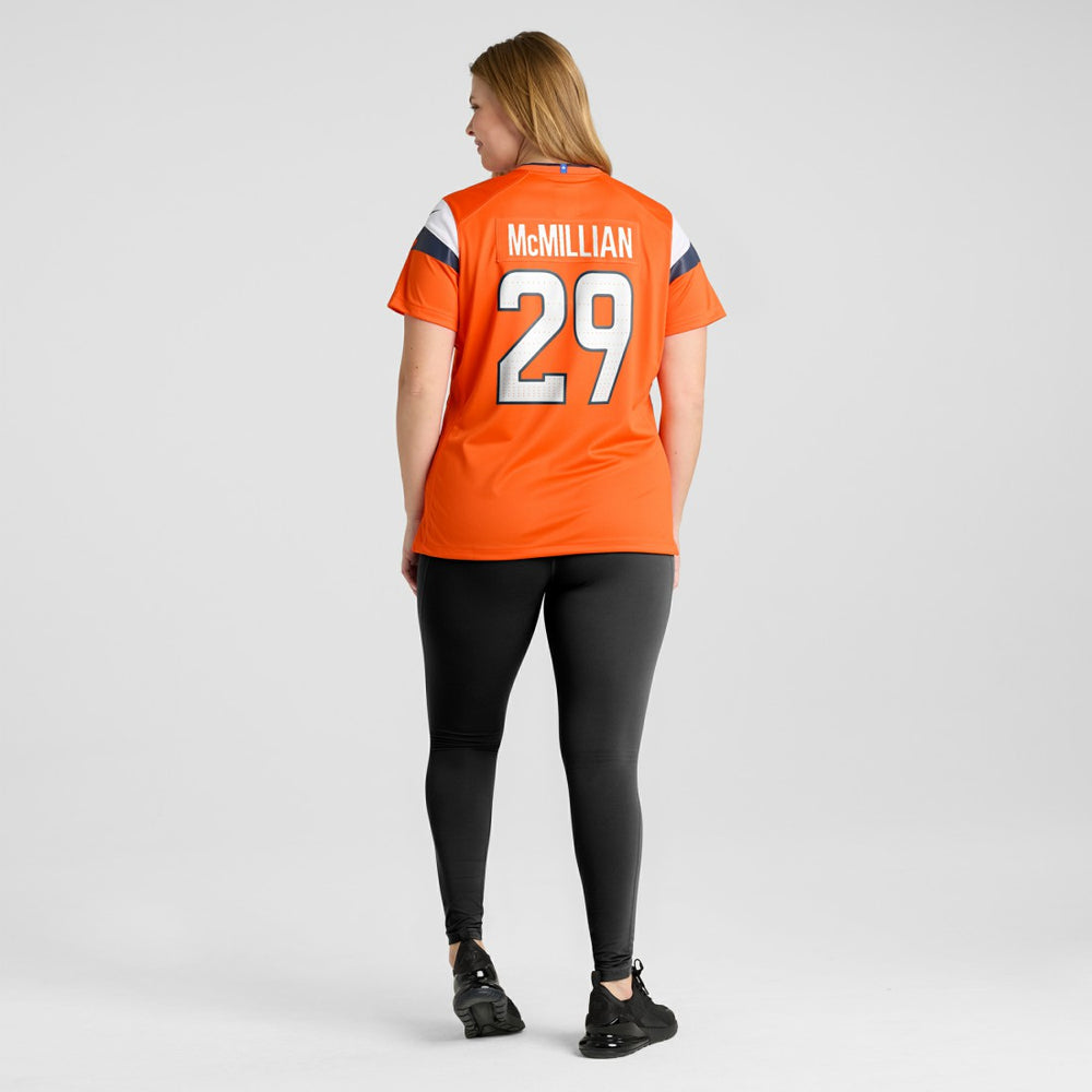 Ja'Quan McMillian Denver Broncos Women's Team Game Jersey - Orange