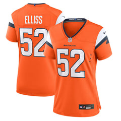 Jonah Elliss Denver Broncos Women's Team Game Jersey - Orange