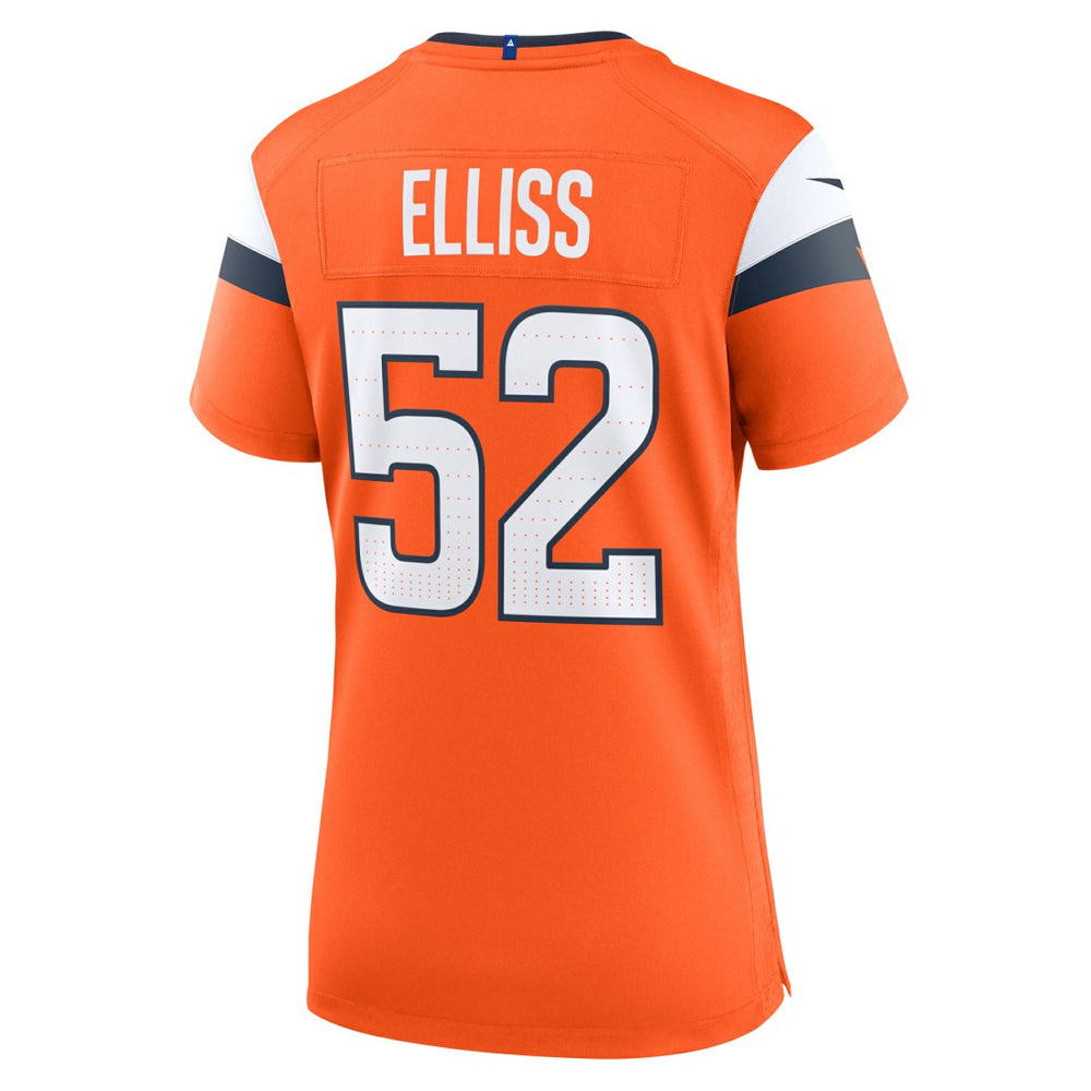 Jonah Elliss Denver Broncos Women's Team Game Jersey - Orange