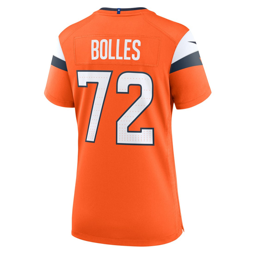 Garett Bolles Denver Broncos Women's Team Game Jersey - Orange