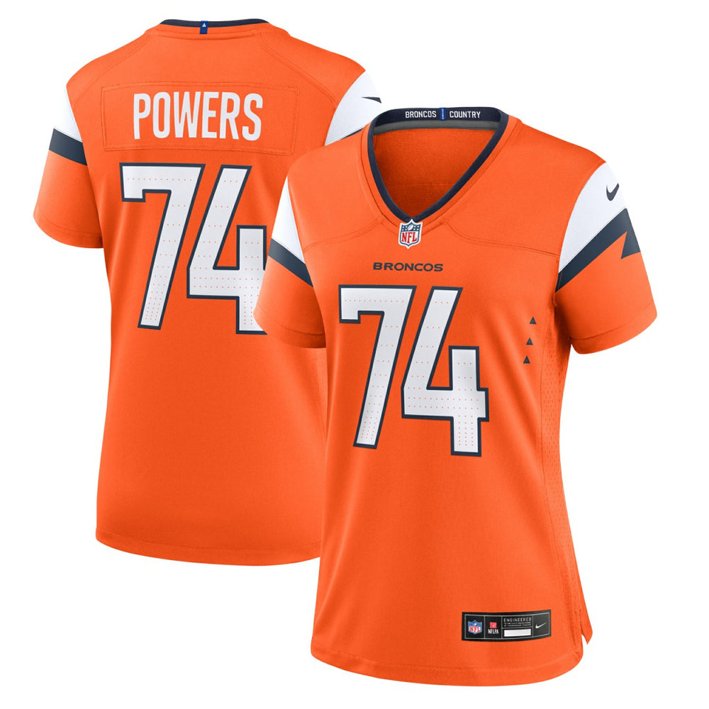 Ben Powers Denver Broncos Women's Team Game Jersey - Orange