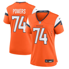 Ben Powers Denver Broncos Women's Team Game Jersey - Orange