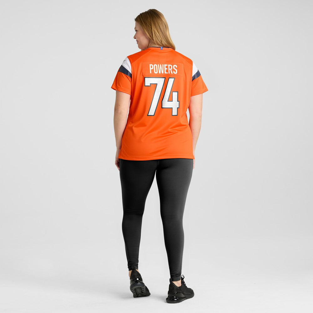Ben Powers Denver Broncos Women's Team Game Jersey - Orange