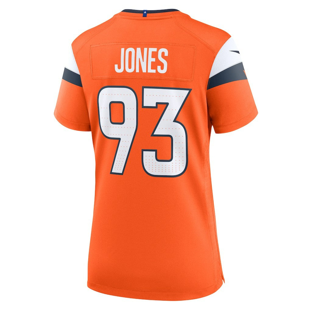 D.J. Jones Denver Broncos Women's Team Game Jersey - Orange