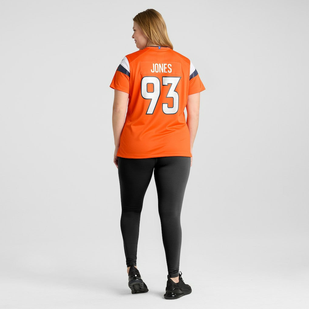 D.J. Jones Denver Broncos Women's Team Game Jersey - Orange