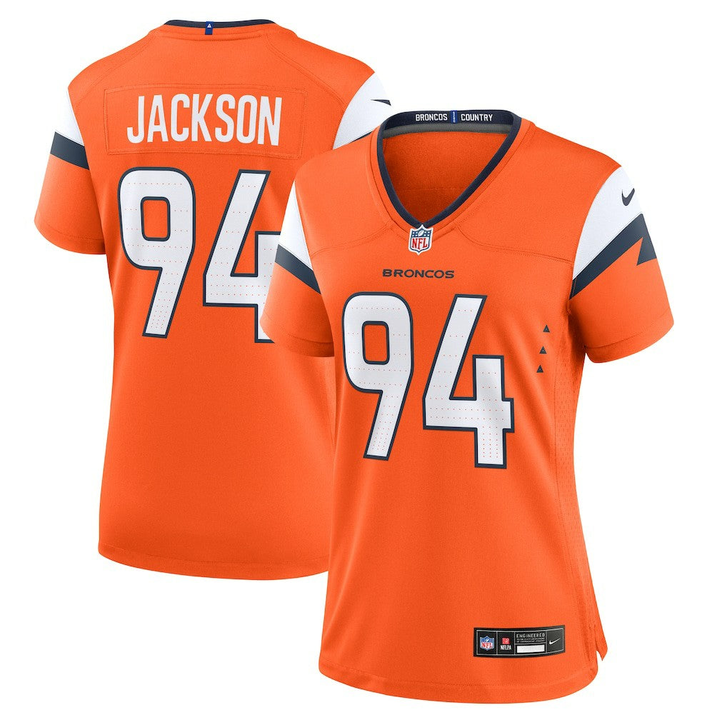 Jordan Jackson Denver Broncos Women's Team Game Jersey - Orange