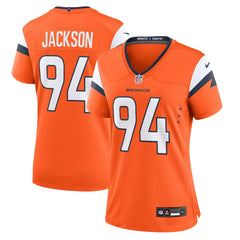 Jordan Jackson Denver Broncos Women's Team Game Jersey - Orange