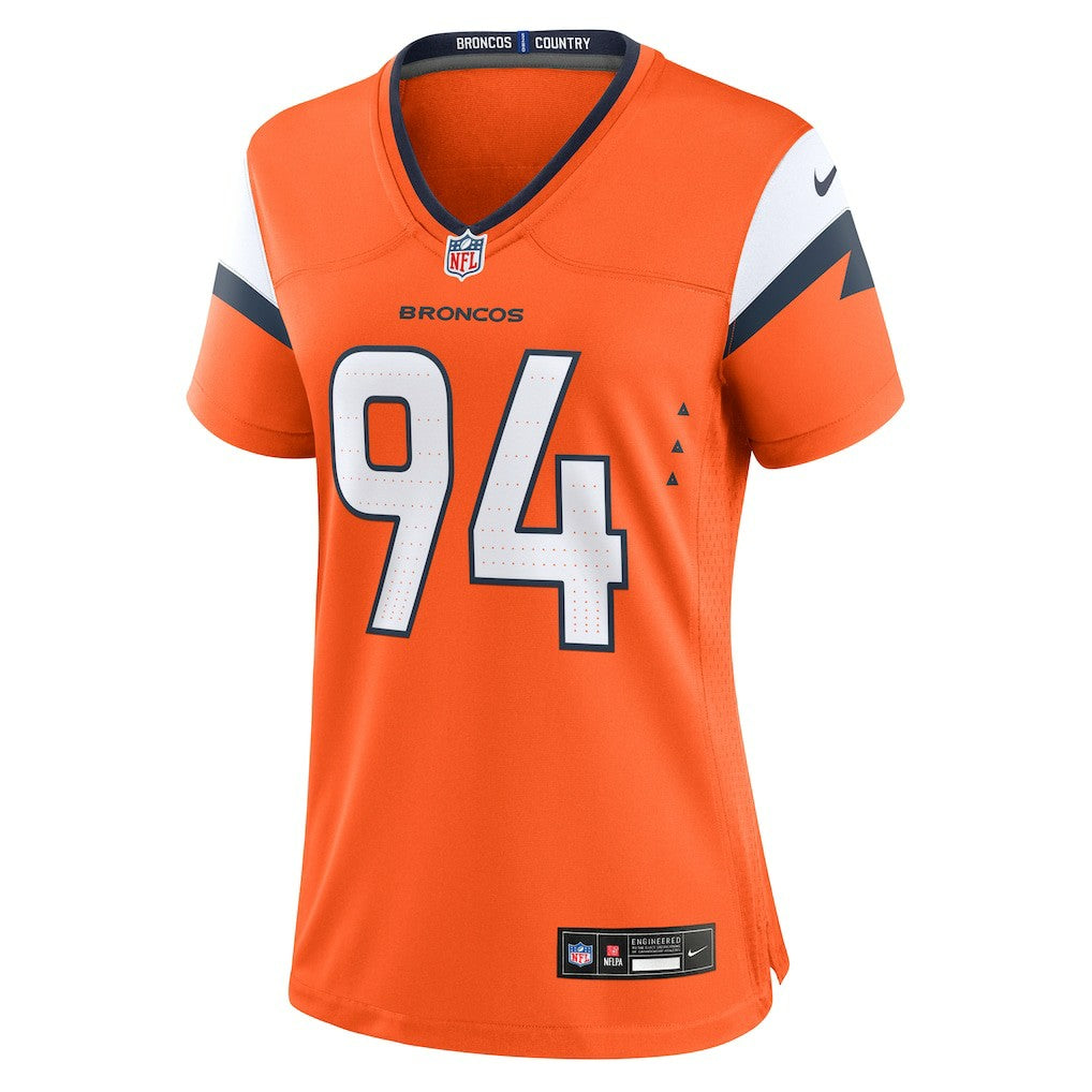Jordan Jackson Denver Broncos Women's Team Game Jersey - Orange