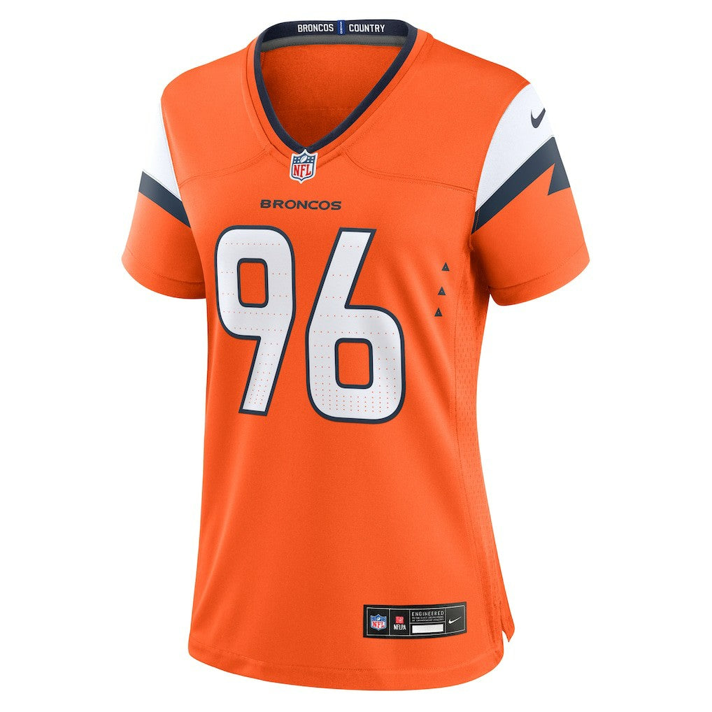 Eyioma Uwazurike Denver Broncos Women's Team Game Jersey - Orange