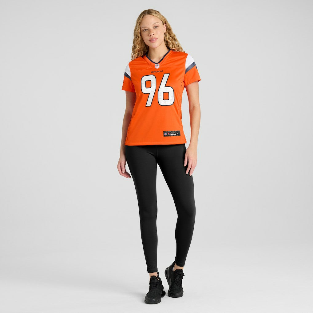 Eyioma Uwazurike Denver Broncos Women's Team Game Jersey - Orange