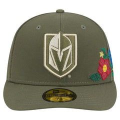 Vegas Golden Knights New Era Tonal Florals 59FIFTY Fitted Hat Olive
