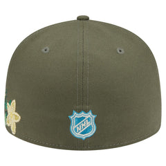 Philadelphia Flyers New Era Tonal Florals 59FIFTY Fitted Hat Olive