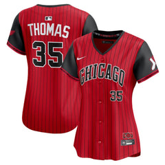 Frank Thomas Chicago White Sox Women's 2025 City Connect Limited Retired Player Jersey Red/Black | Nike
