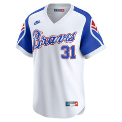 Greg Maddux Atlanta Braves Throwback Cooperstown Collection Limited Jersey White | Nike