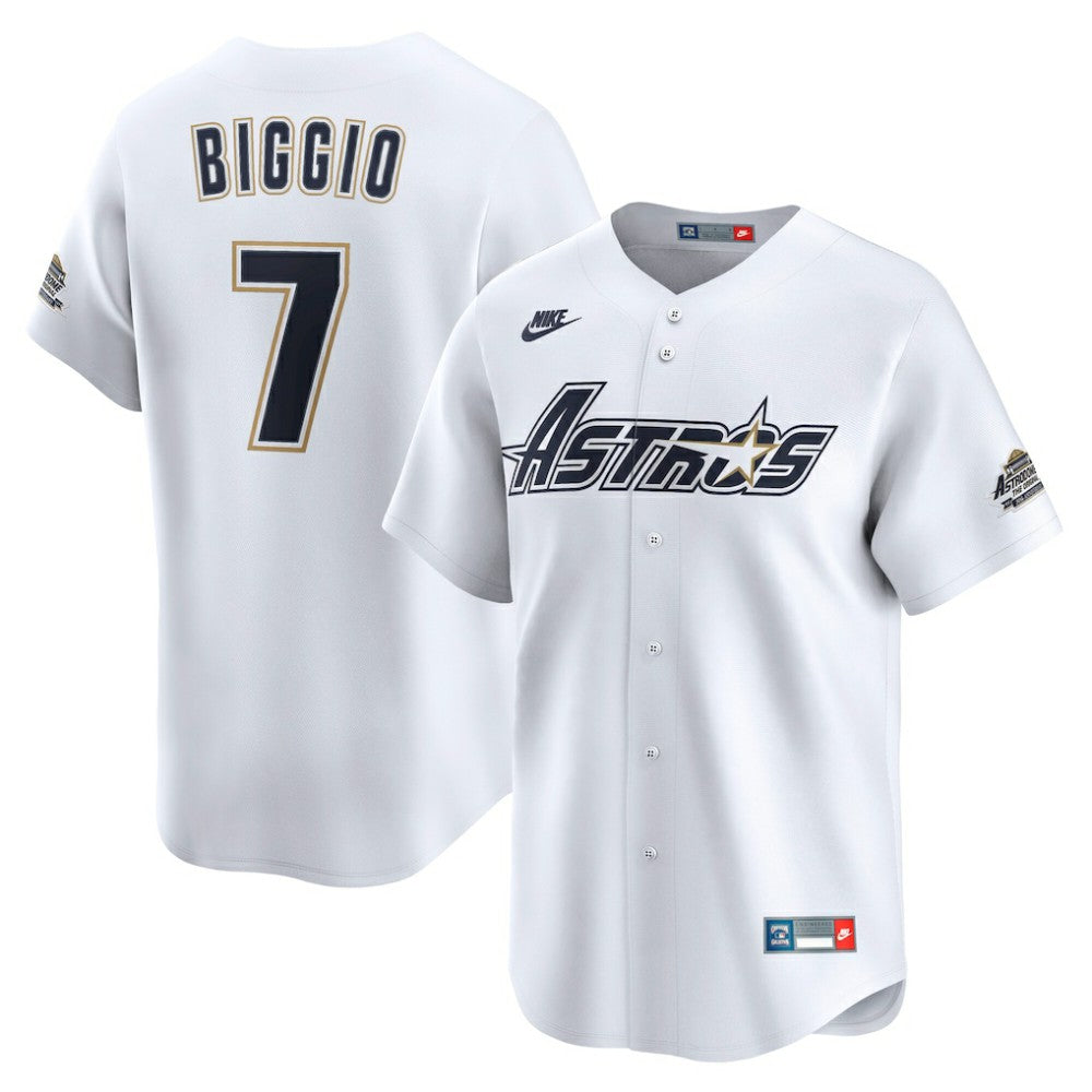 Craig Biggio Houston Astros Throwback Cooperstown Collection Limited Jersey White | Nike