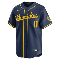 Jackson Chourio Milwaukee Brewers Alternate 2 Limited Jersey Navy | Nike
