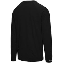Baltimore Orioles Arched Logo Slub Long Sleeve T-Shirt Black | Mitchell & Ness