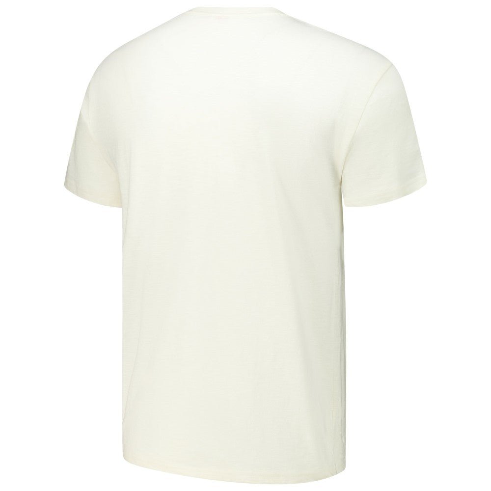 Cincinnati Reds Arched Logo Slub T-Shirt Cream | Mitchell & Ness