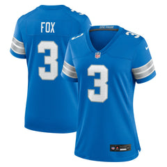 Jack Fox Detroit Lions Women's Team Game Jersey - Blue