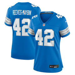 Jalen Reeves-Maybin Detroit Lions Women's Team Game Jersey - Blue