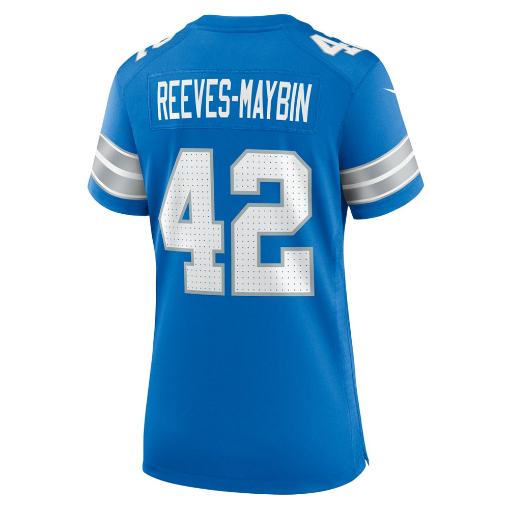 Jalen Reeves-Maybin Detroit Lions Women's Team Game Jersey - Blue