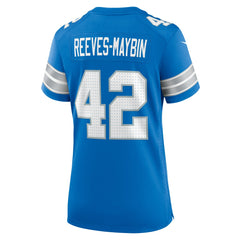 Jalen Reeves-Maybin Detroit Lions Women's Team Game Jersey - Blue
