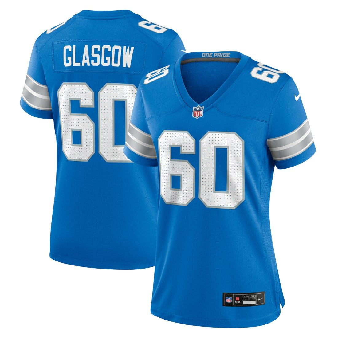 Graham Glasgow Detroit Lions Women's Team Game Jersey - Blue