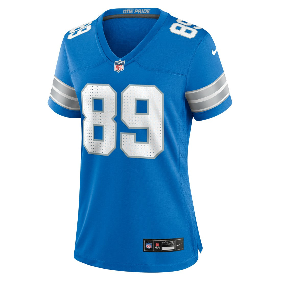 Brock Wright Detroit Lions Women's Team Game Jersey - Blue