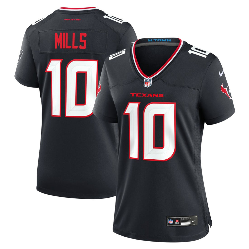Davis Mills Houston Texans Women's Team Game Jersey - Navy