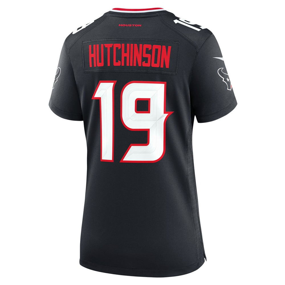 Xavier Hutchinson Houston Texans Women's Team Game Jersey - Navy