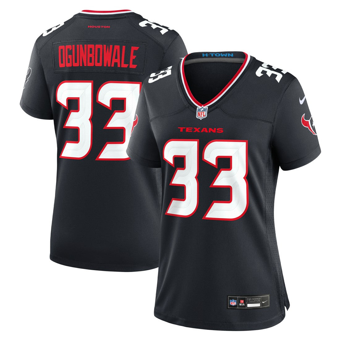 Dare Ogunbowale Houston Texans Women's Team Game Jersey - Navy