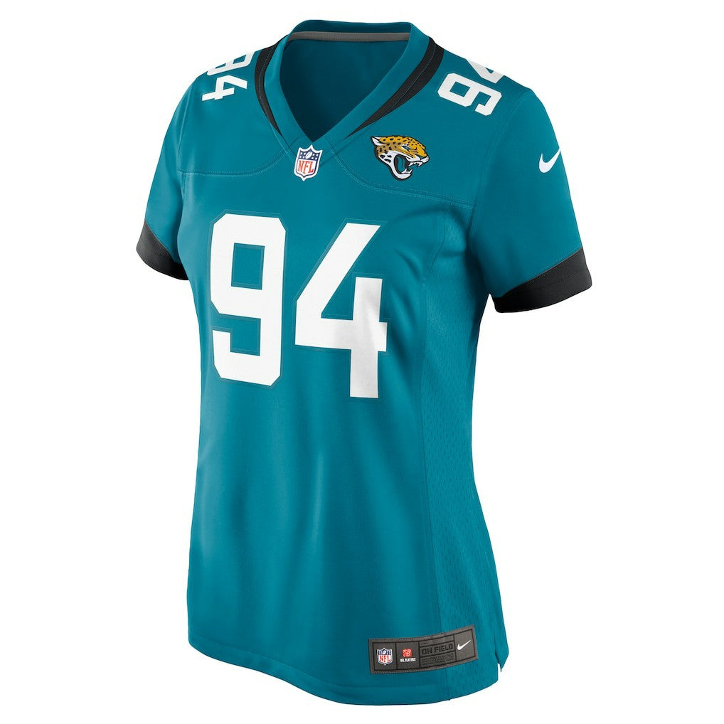 Maason Smith Jacksonville Jaguars Women's Game Jersey - Teal